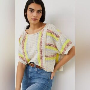 BNWT — Anthropologie Pilcro Beachside Sweater Tee — Size SM